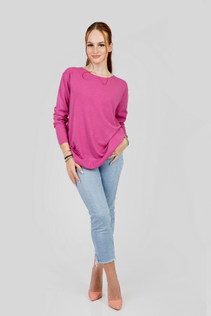 Pulover ciclam cu fir stralucitor [3]