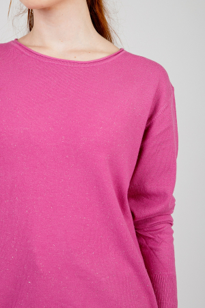 Pulover ciclam cu fir stralucitor [1]