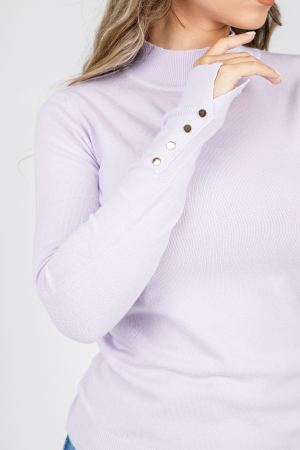 Pulover lila cu nasturi decorativi [1]