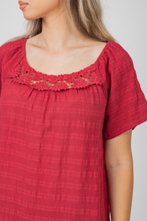 Rochie grena cu aplicatii florale [2]