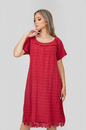 Rochie grena cu aplicatii florale [1]