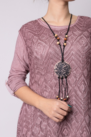 Rochie roz pudrat boho chic cu volane [1]