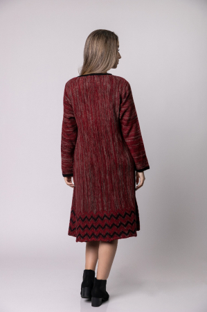 Rochie visinie boho chic cu model geometric [3]