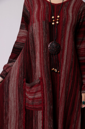 Rochie visinie in degrade boho chic cu baza asimetrica [1]