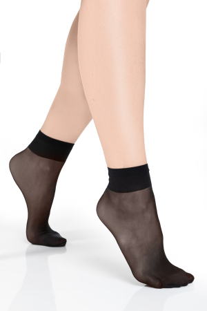 Sosete dres - Set 2 perechi sosete scurte Terri Sunny Graphite 15 DEN