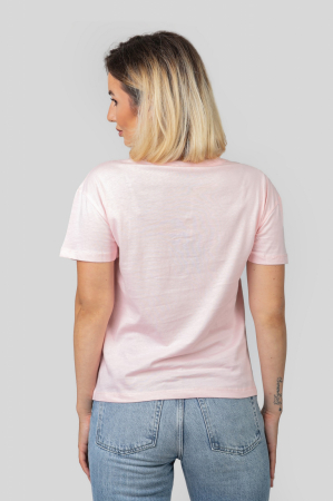 Tricou roz cu buburuza [2]