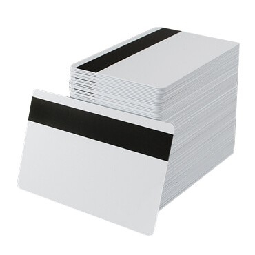 Carduri din PVC - Card PVC alb cu banda magnetica HiCo