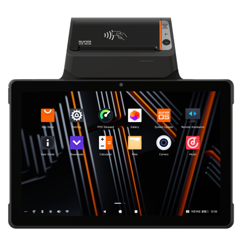 Terminale mobile - Tableta SUNMI V3 MIX 10.1″, Android GMS, 4G, Wi-Fi, Scanner 2D, GPS