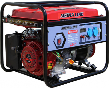 Construcții - AGT MLG 6500/2 Generator monofazat pe benzina MLG 6500/2, putere maxima 6.5 KW, AVR