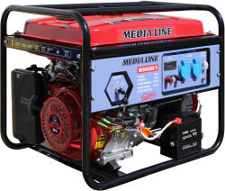 Generatoare - MLG 6500E/2 AVR . Generator monofazat pe benzina MLG 6500/2, putere maxima 6.5 KW, pornire electrica