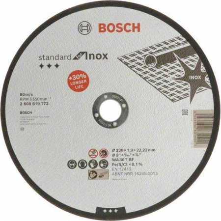 Tăiere, Degroşare şi Periere - BOSCH DISC TAIERE STANDARD INOX 230X2x22.23 MM
