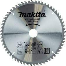 Ferăstraie Circulare - MAKITA Disc D-65632 pentru fierastrau circular, 235x30 mm, 60 dinti, pentru aluminiu