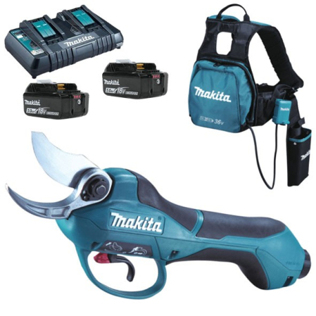 Promoții - MAKITA DUP361PT2 Foarfeca de gradina profesionala LXT 18V, 185N, livrata cu 2 acumulatori 18V 5.0Ah