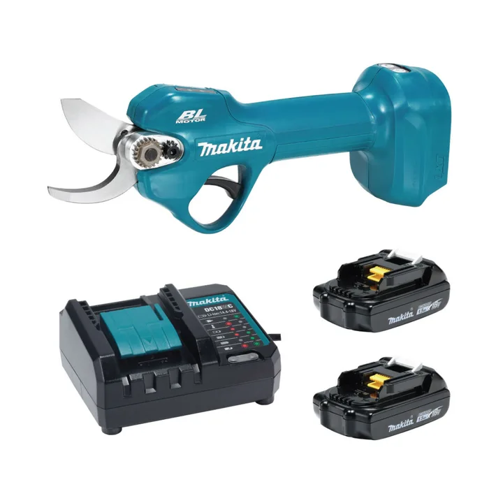 Promoții - MAKITA DUP181 Foarfeca de gradina profesionala LXT , livrata cu 2 acumulatori 18V 1,5 A , incarcator