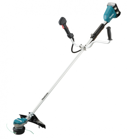 Promoții - Masina de cosit cu doi acumulatori LXT 18V, 35 cm, maner asimetric, livrata cu 2 acumulatori 18V 6.0Ah