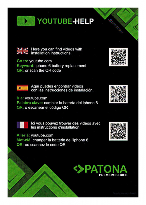 Acumulator pentru Apple iPhone 8 include chit de inlocuire Patona Premium [10]