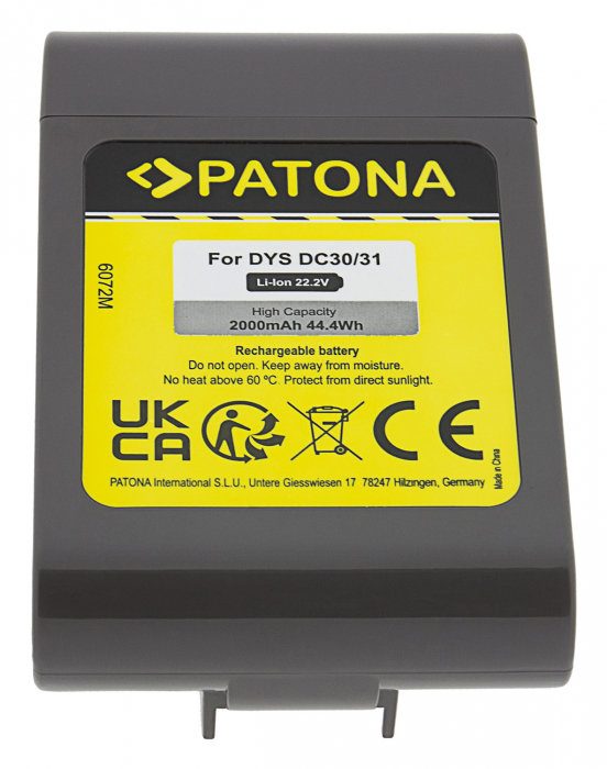 Acumulator pentru Dyson DC30 DC31 DC34 DC35 DC43 DC45 DC56 DC57 2000mAh Patona [6]