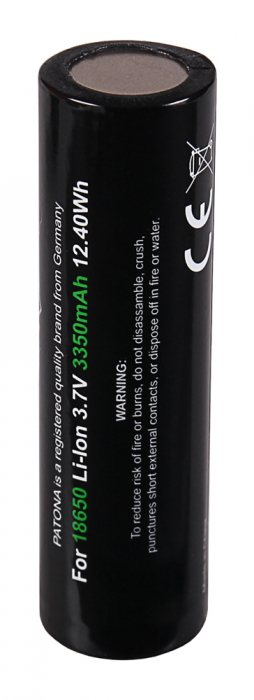 Acumulator tip 18650 Li-ion 3350mAh Patona Premium [3]