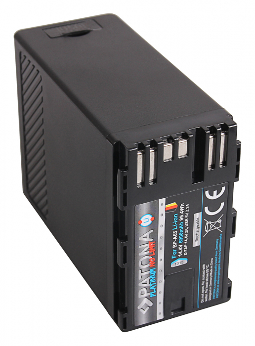 Acumulator tip Canon BP-A65 D-Tap ieșire USB 6900mAh Patona Platinum [3]