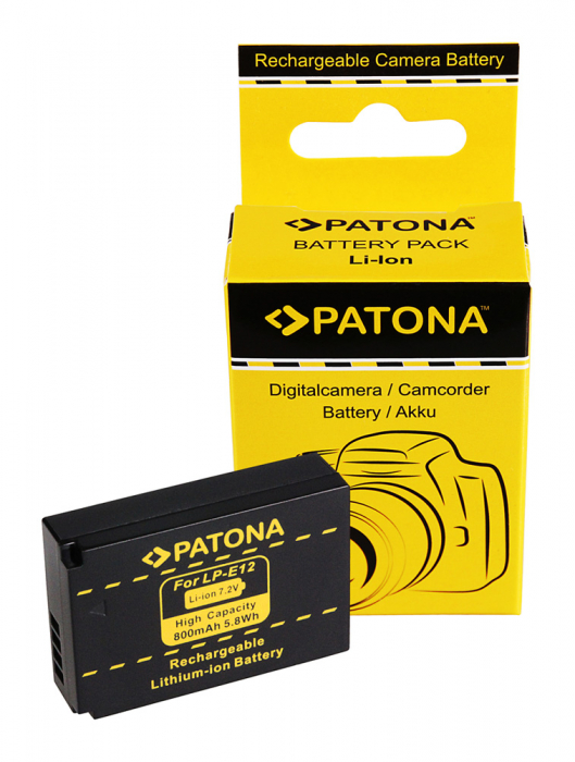 Acumulator tip Canon LP-E12 800mAh Patona [5]