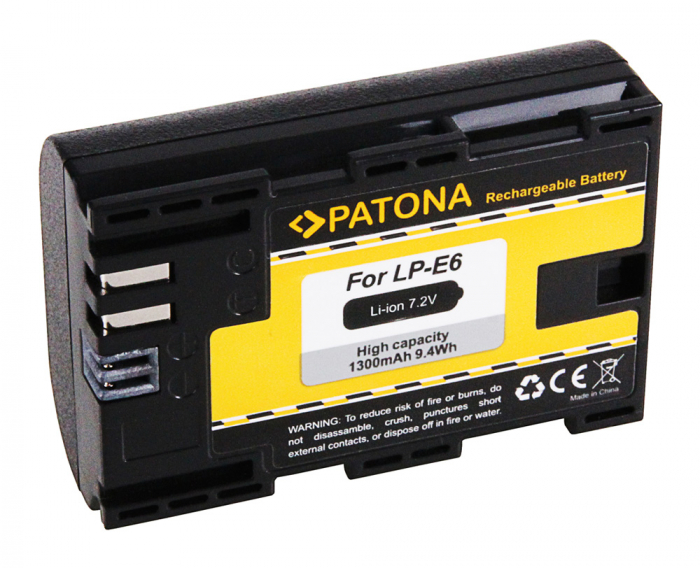 Acumulator tip Canon LP-E6 1300mAh Patona [2]