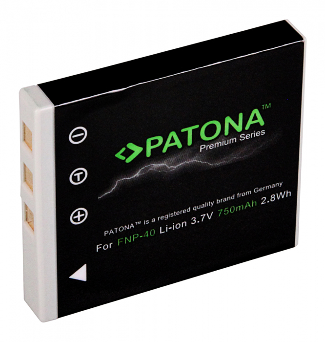 Acumulator tip Fuji NP-40 750mAh Patona Premium [2]