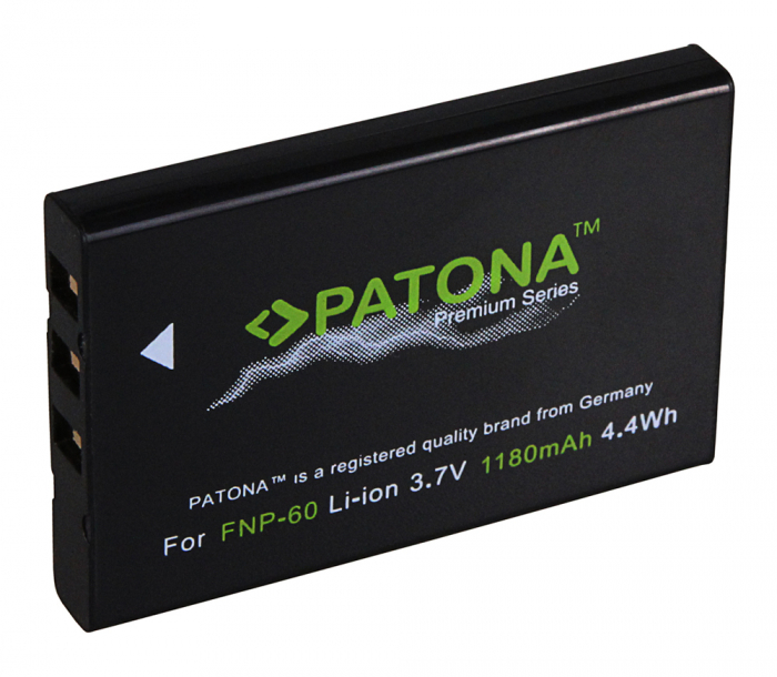 Acumulator tip Fuji NP-60 1180mAh Patona Premium [2]