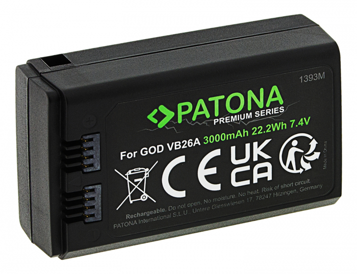 Acumulator tip Godox VB26 3000mAh Patona Premium [2]