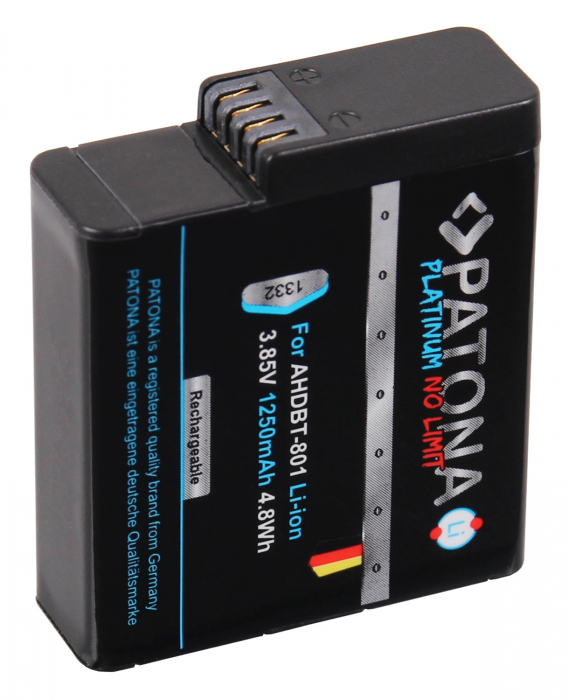 Acumulator tip GoPro AHDBT-801 1250mAh Patona Platinum [2]
