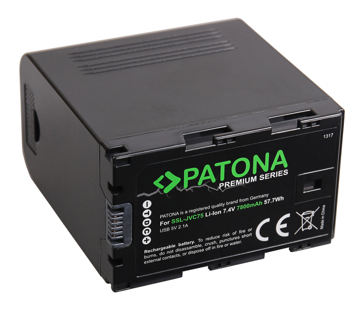 Acumulator tip JVC SSL-75 7800mAh Patona Premium [2]