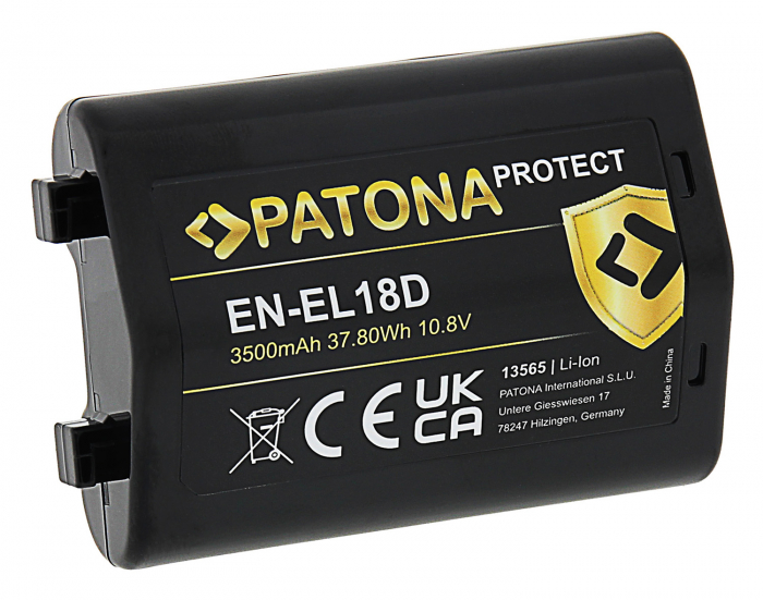 Acumulator tip Nikon EN-EL18D 3500mAh Patona Protect [2]