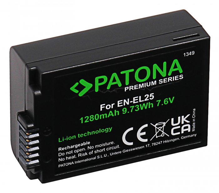 Acumulator tip Nikon EN-EL25 1280mAh Patona Premium [2]
