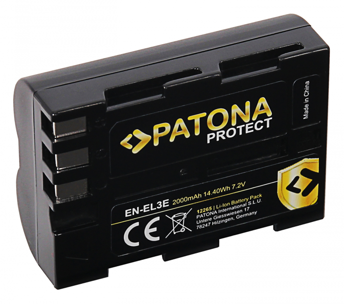 Acumulator tip Nikon EN-EL3e 2000mAh Patona Protect [2]