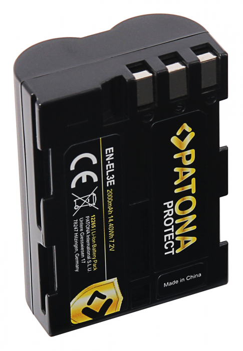 Acumulator tip Nikon EN-EL3e 2000mAh Patona Protect [4]