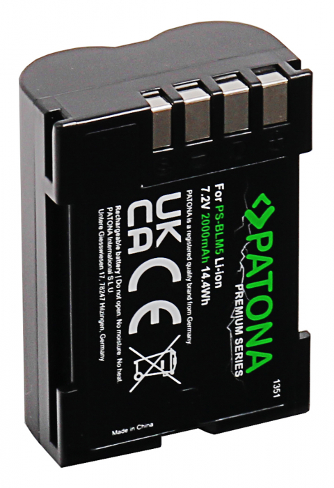 Acumulator tip Olympus BLM1 BLM5 2000mAh Patona Premium [4]