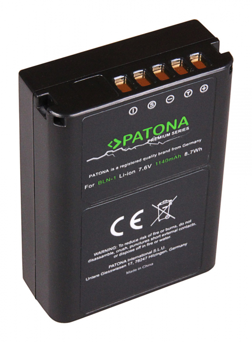Acumulator tip Olympus BLN-1 1140mAh Patona Premium [4]