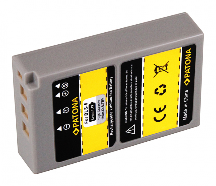 Acumulator tip Olympus BLS5 900mAh Patona [4]