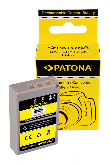Acumulator tip Olympus BLS5 900mAh Patona [1]