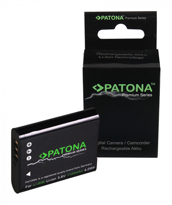 Acumulator tip Olympus Li-90B 1100mAh Patona Premium [1]