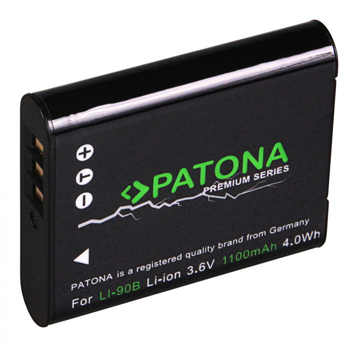 Acumulator tip Olympus Li-90B 1100mAh Patona Premium [2]