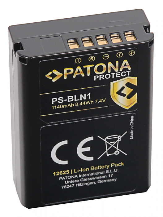 Acumulator tip Olympus PS-BLN1 1140mAh Patona Protect [2]