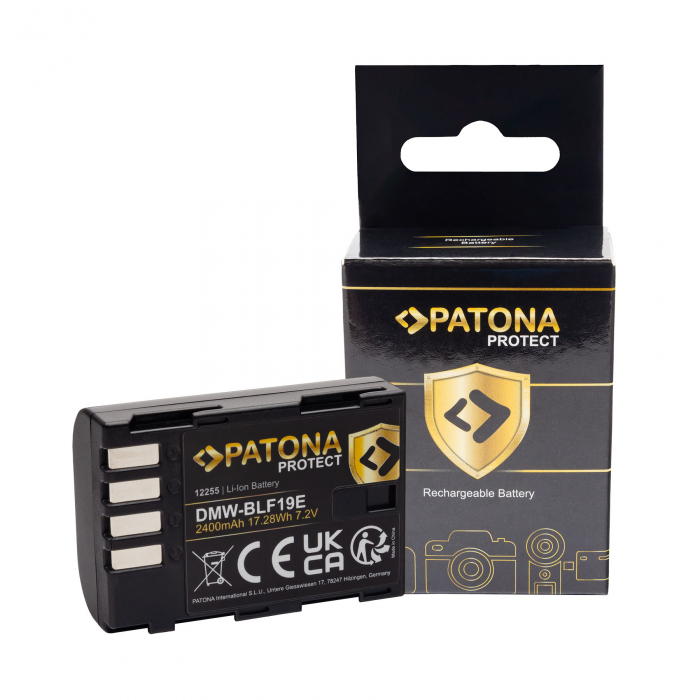Acumulator tip Panasonic DMW-BLF19E 2400mAh Patona Protect [2]