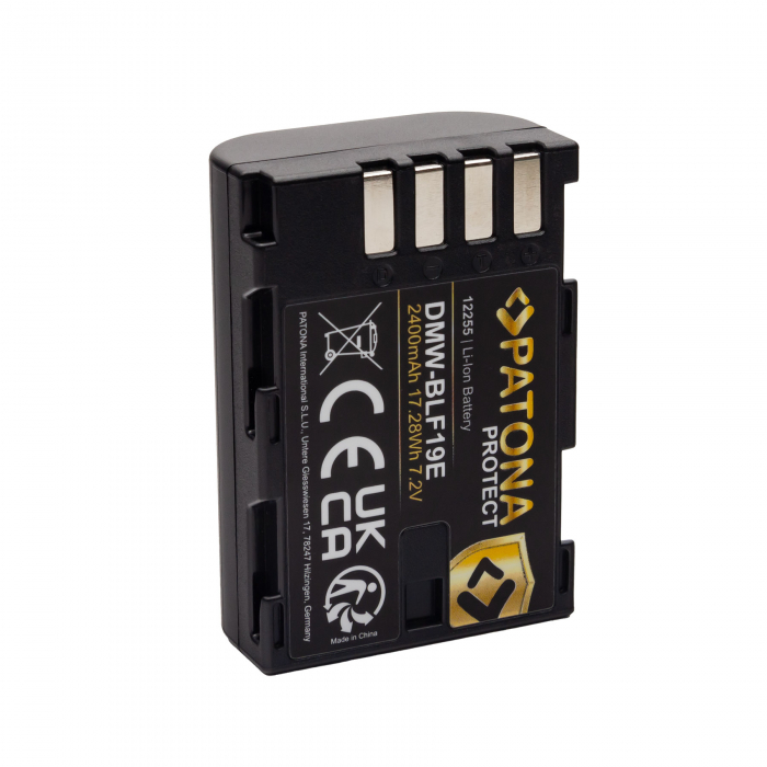 Acumulator tip Panasonic DMW-BLF19E 2400mAh Patona Protect [3]