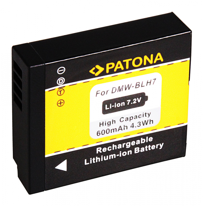 Acumulator tip Panasonic DMW-BLH7E 600 mAh Patona [2]