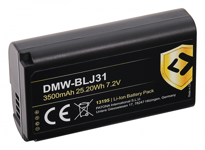 Acumulator tip Panasonic DMW-BLJ31 3500mAh Patona Protect [2]