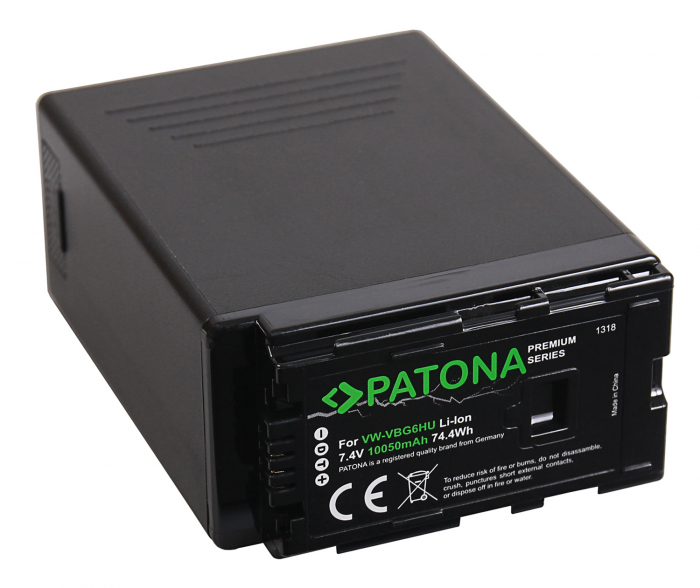 Acumulator tip Panasonic VW-VBG6 10050mAh Patona Premium [2]