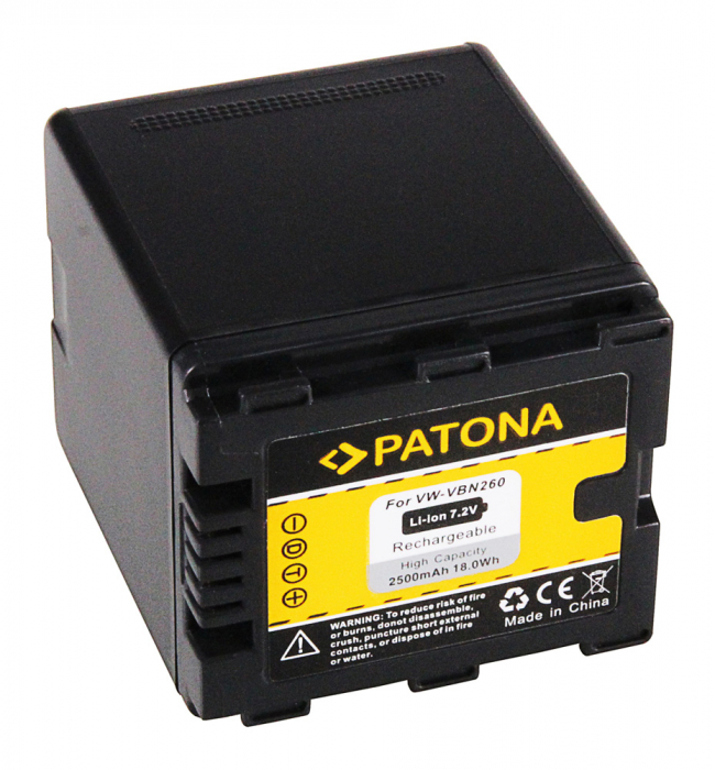 Acumulator tip Panasonic VW-VBN260 2500mAh Patona [2]