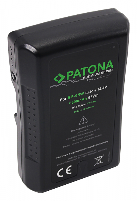 Acumulator tip Sony BP-95W 6600mAh V-Mount Patona Premium [2]