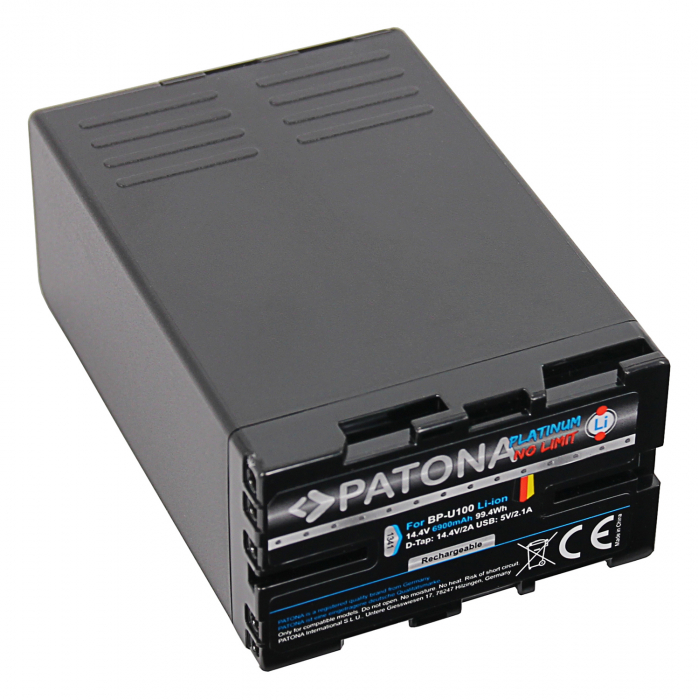 Acumulator tip Sony BP-U100 2xD-Tap 6900mAh Patona Platinum [2]