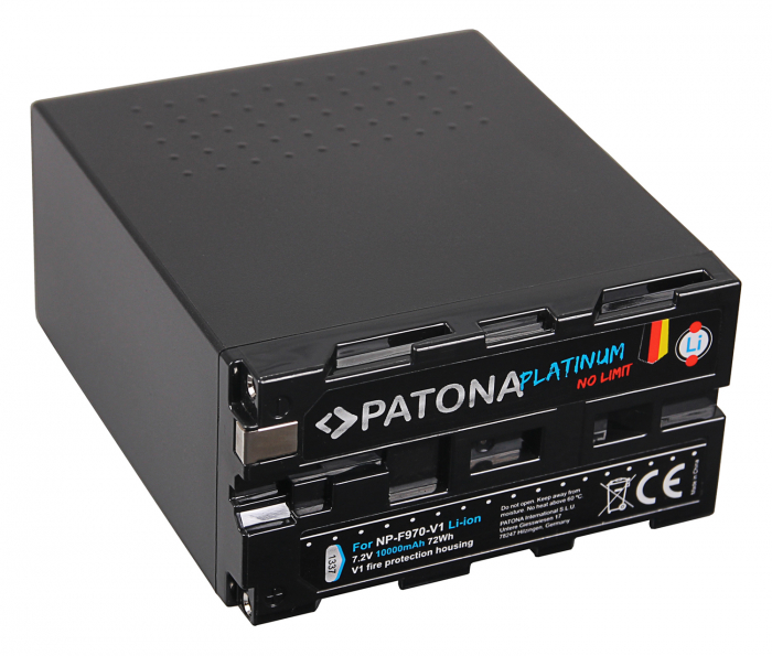 Acumulator tip Sony NP-F970 cu celule Tesla 10000mAh Patona Platinum [2]